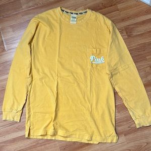 Victoria’s Secret PINK long sleeved pocket Tshirt